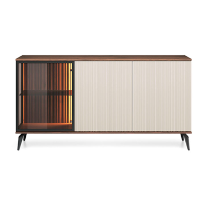 Showcase Sideboard 2Doors - Cashmere and Warmia Walnut