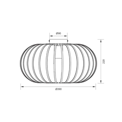 Ceiling Fixture E27 – Brown
