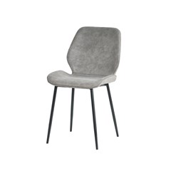 Dining Chair Microfiber Light Grey