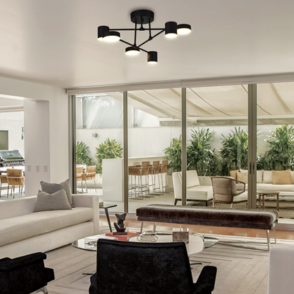 Pendant 6Lamp – Black/White