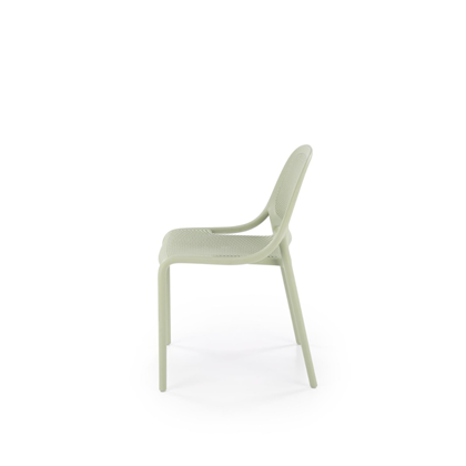 Chair Mint Plastic Frame Straight Legs