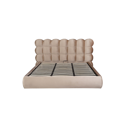 Upholstery Bed with Gas Lift 180x200 - Taupe