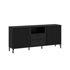 TV Stand Black - 2 Doors - 2 Drawers