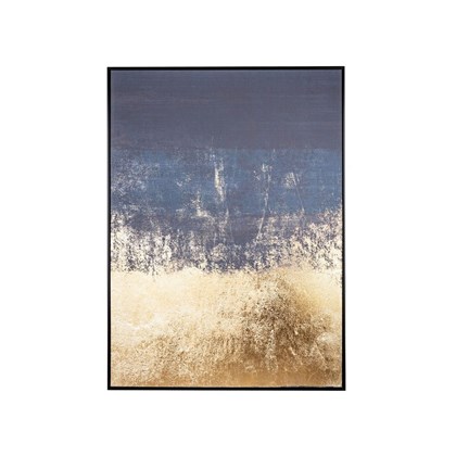 Canvas Print Blue & Gold 102x142cm