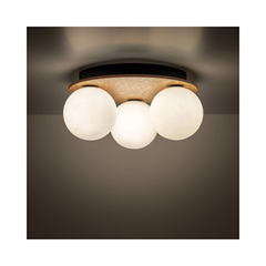 Wood Ceiling Lamp 3L