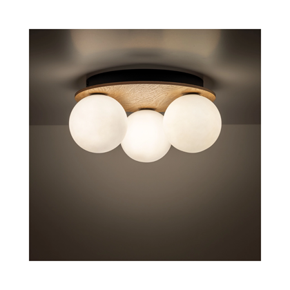 Wood Ceiling Lamp 3L