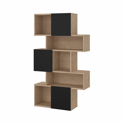 Maze Asymmetrical Bookcase with 3 Doors