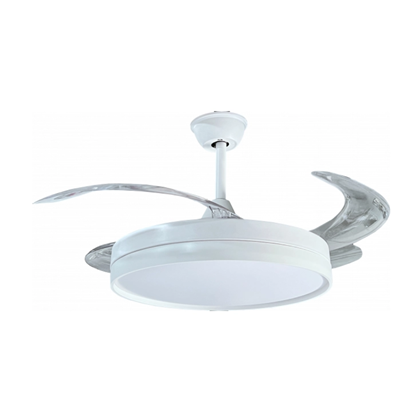 LED Fan Ceiling 36W/3CCT White + Remote Control