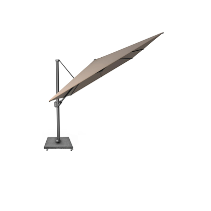 Set Parasol T¹ 400x300 Anthracite - Havana & Base 120kg  Black Granite