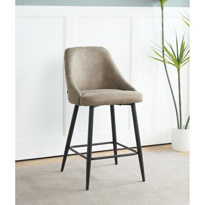 Bar Stool C809 - Brown & Black