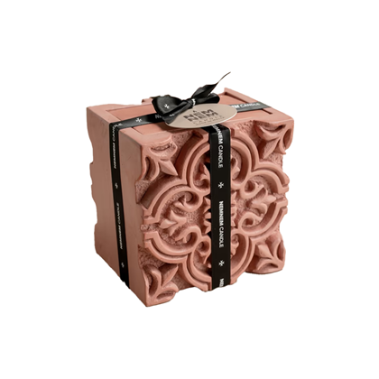 Large Square Jar – Pinklavender & Mint