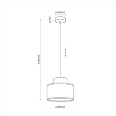 Hanging Lamp Duo Juta - Brown