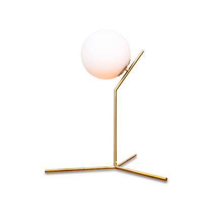 Gold-Painted Table Lamp - D360mm H560mm