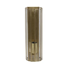 Wall Lamp 13x13x41cm Antique Bronze Glass