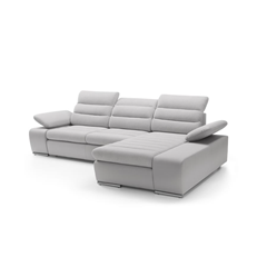 Corner Sofa Bed with Chaise Right – Light Grey