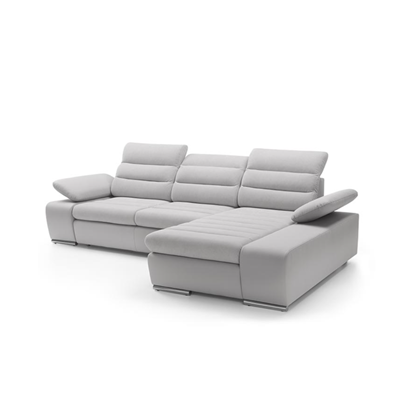 Corner Sofa Bed with Chaise Right – Light Grey