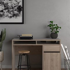 Oak Function Plus Desk 1 door