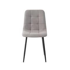 Light Grey Microfiber  Dining Chair