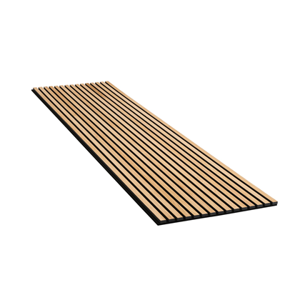 Acoustic Slat Wood Panel - Light Oak 2600mm