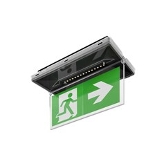 Vella LED SO 150 SA 3H AT IP65 Emergency Light - Black