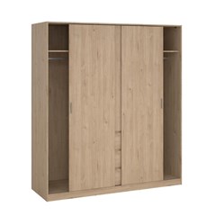 Naia Wardrobe With 2 Sliding Doors 1 Door & 3 Drawers