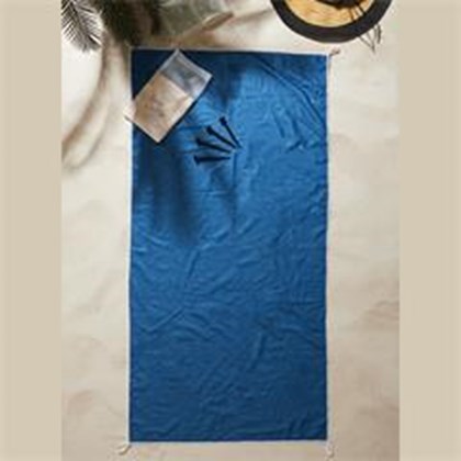 Blue Microfibre Towel 140x70 Cm