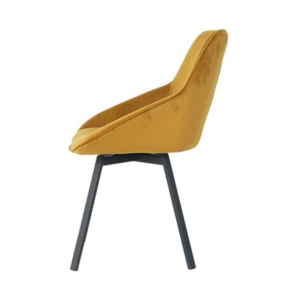 Dining Chair Velvet - Yellow