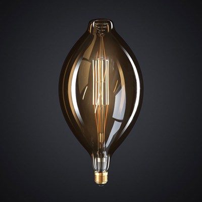 XXL LED Golden Light Bulb Bulged Tubular