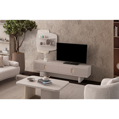 TV Unit Top & Bottom – Sand Grey