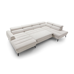 Corner Sofa Bed Chl Left – White