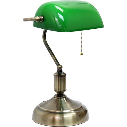 Table Lamp E27 - Bronze & Green