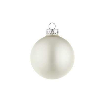 Matt White Bauble 6cm