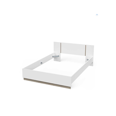 Watson Bed – Matt White & Kronberg Oak 140x200cm