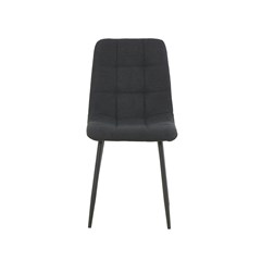 Dining Chair Microfiber Black