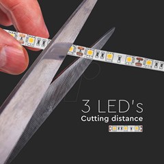 5M LED Strip 11W/M 12V IP65 3000K