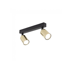Spotlight Lamp 2 Lights – Black & Gold