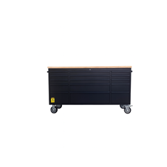 72 Black Tool Chest Black Power Coating