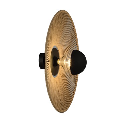 Ceiling/Wall Light D500xH50 mm - Black & Sand