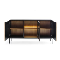 Sideboard 3 Doors – Wotan Oak & Black