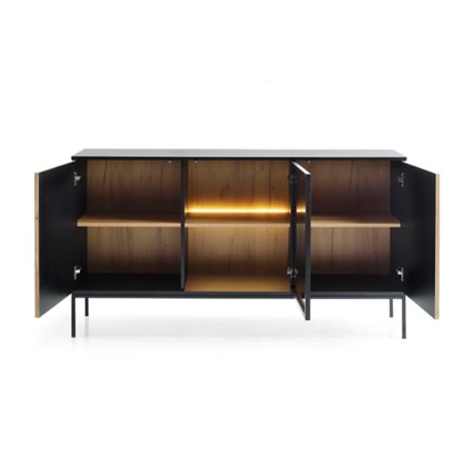 Sideboard 3 Doors – Wotan Oak & Black