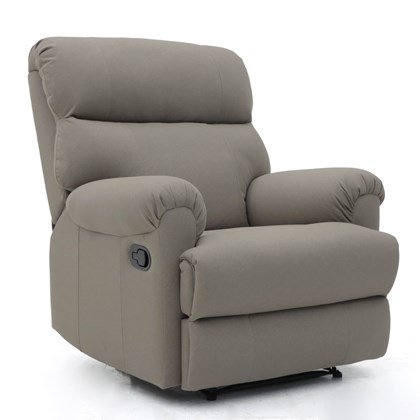 Manual Recliner Chair Grey 92x90x105