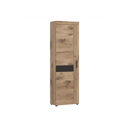 Linen Cabinet Left-Hand 1 Door – Viking Oak & Grey Cosmos