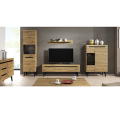 TV Unit 3 Drawers – Artisan Oak