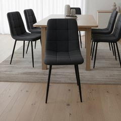 Dining Chair Linen - Black