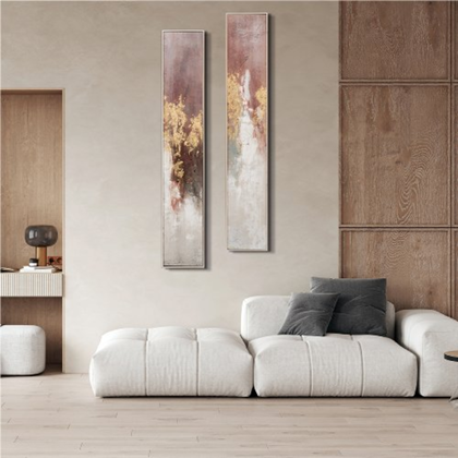 Slim Variation of Gold & Rose 27x152 cm