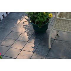 Natural Slate Stone Deck Tile - Dark Grey