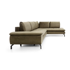 Corner Sofa Bed with Chaise Left – Olive