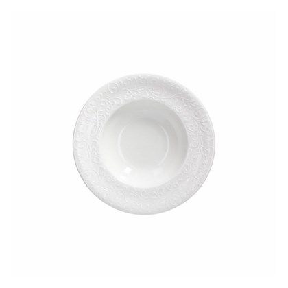 Soup Plate Cm 25 Bianco Porcelain White