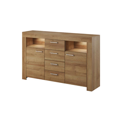 Sideboard – 2 Doors & 4 Drawers – Riviera Oak