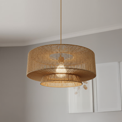 Pendant Light 1xE27 Max 40W – Natural Paper Rope